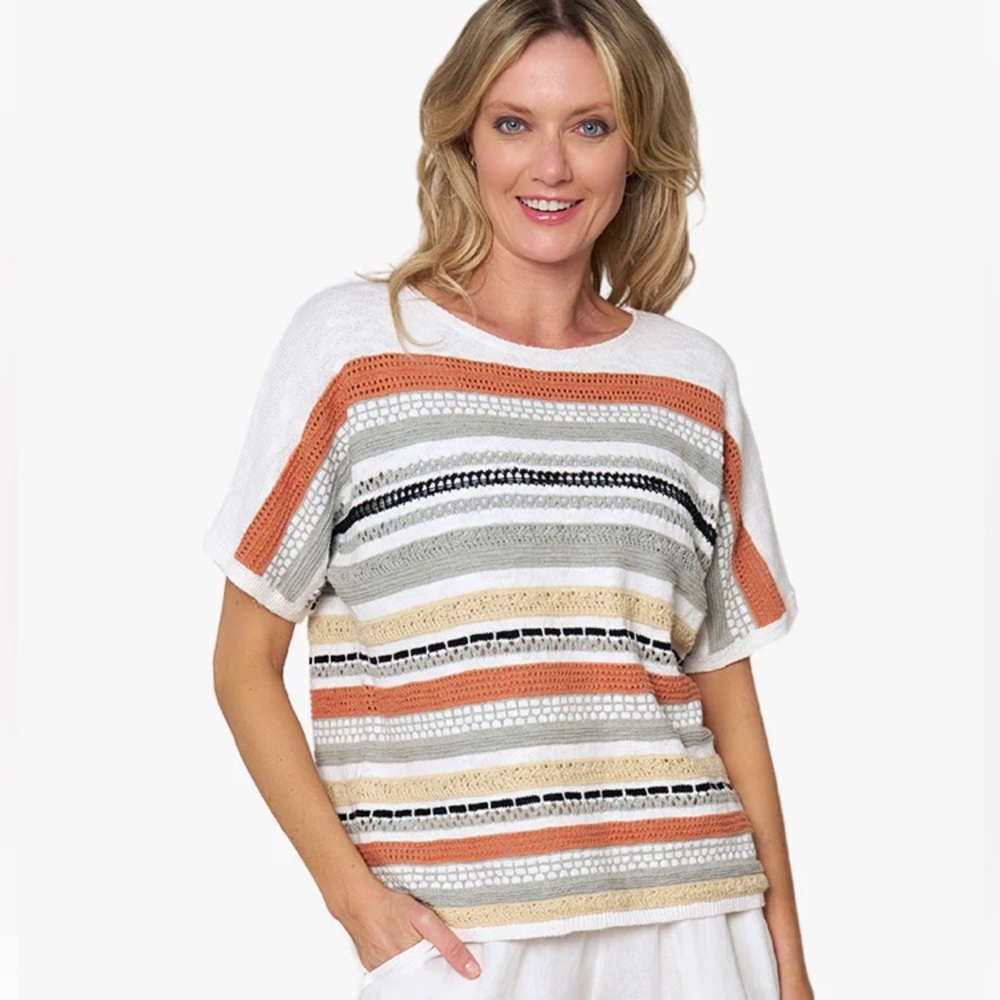 Simply Striking Sweater Multi Colored